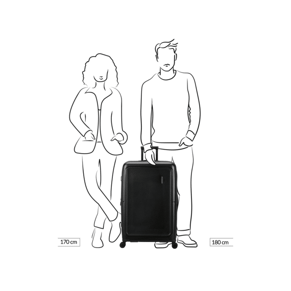 American Tourister Dashpop Spinner 77/28 Exp Tsa Midnight Blue