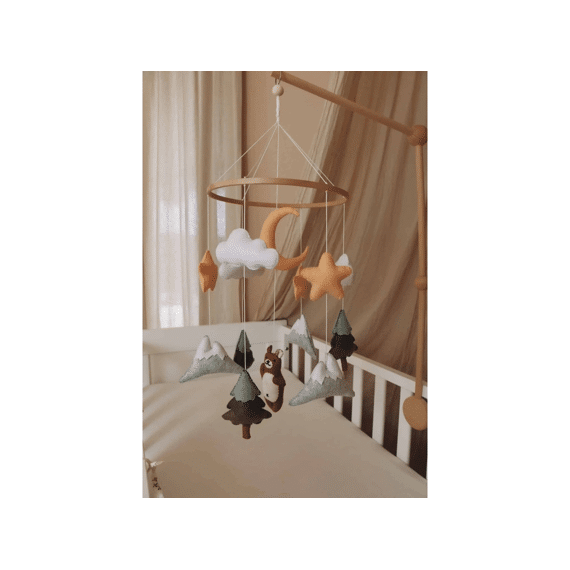 Little Loua Mobiel Brown Bear (handmade)