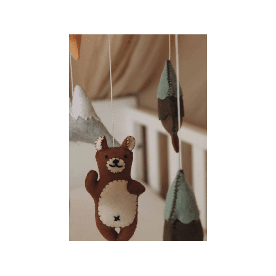 Little Loua Mobiel Brown Bear (handmade)