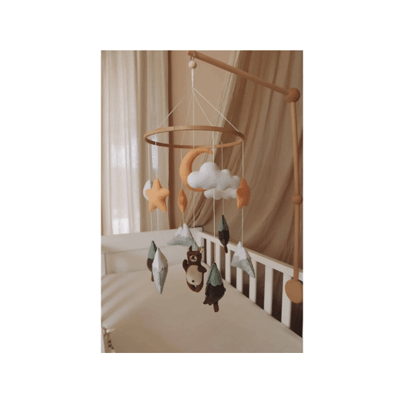 Little Loua Mobiel Brown Bear (handmade)