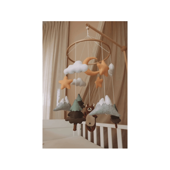 Little Loua Mobiel Brown Bear (handmade)