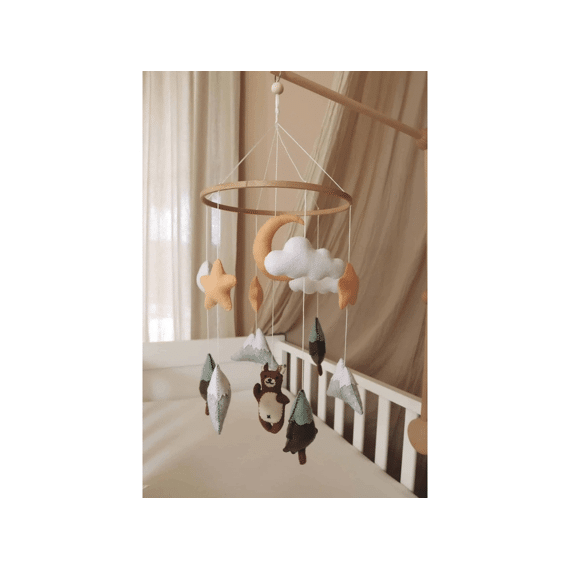 Little Loua Mobiel Brown Bear (handmade)