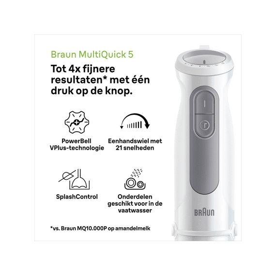 Braun Bhmq50236 Staafmixer Multiquick 5 + Hakmolen