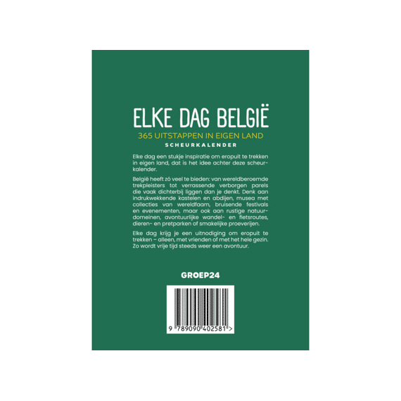 Scheurkalender 2026 Elke Dag België