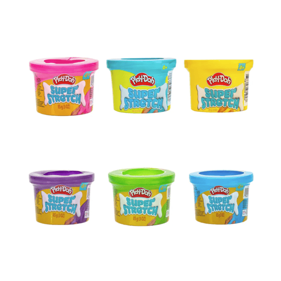 Play Doh Super Stretch 6 Potjes