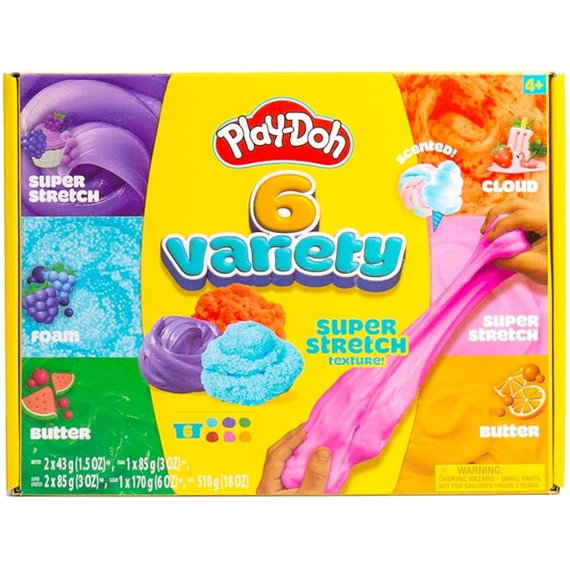 Play Doh Super Stretch 6 Potjes