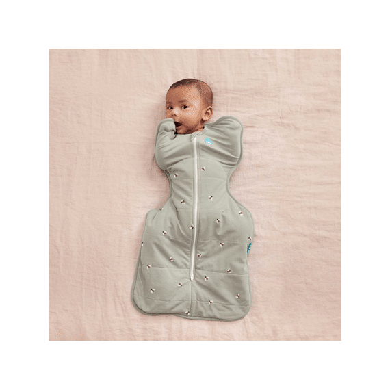 Love To Dream Inbakerslaapzak Fase 1 3-6m Olive Bees Tog 2,5