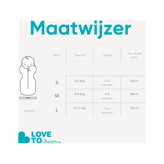 Love To Dream Inbakerslaapzak Fase 2 3-6m Powder Pink Tog 1,0