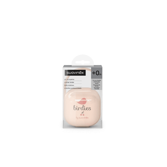 Suavinex Birdies Fopspeenhouder Roze
