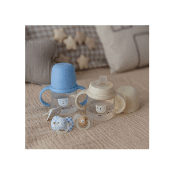 Suavinex Wild & Free Night & Day Eerste Beker Met Handvaten +6m 150ml Blauw