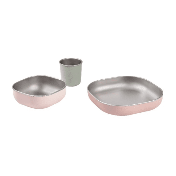 Beaba Eetset Roestvrij Staal Cotton Candy