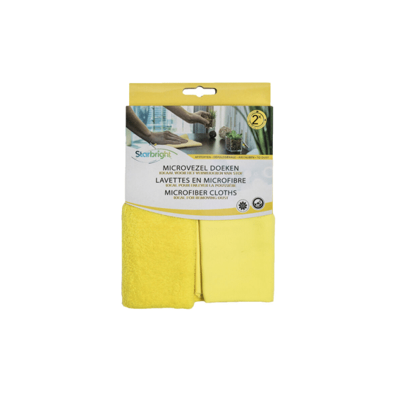 Starbright Microvezel Doek Afstoffen Fleece 35x35cm 2st