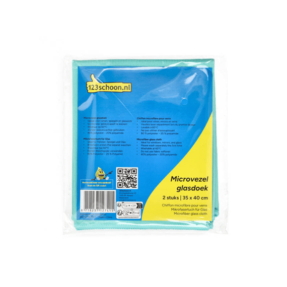 Starbright Microvezel Doek Voor Glas 35x35cm 2st