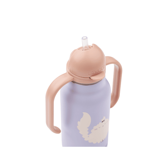 Liewood Kimmie Drinkfles 250 Ml Cat / Warm Lilac