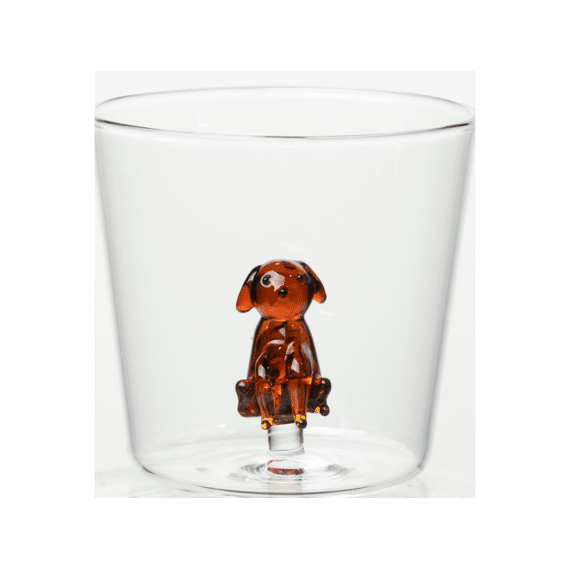 Itotal Drinkglas Bruine Hond