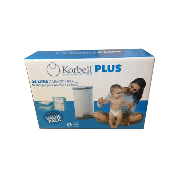 Korbell Luieremmer Plus (new) Navullingen 3-pack 26l