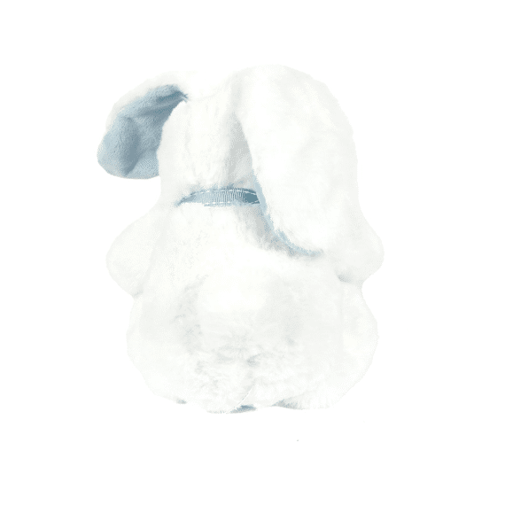 Knuffel Konijn Wit 18cm Met Blauwe Strik