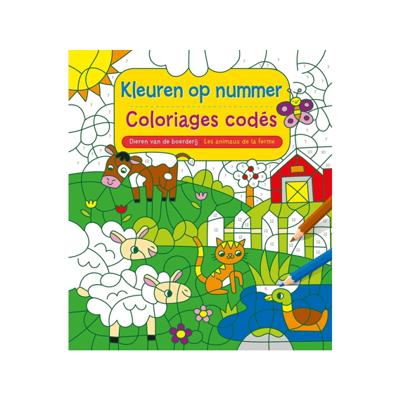 Kleuren Op Nummer Dieren Van De Boerderij