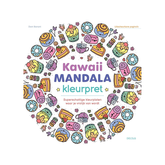 Kleurpret Kawaii Mandala