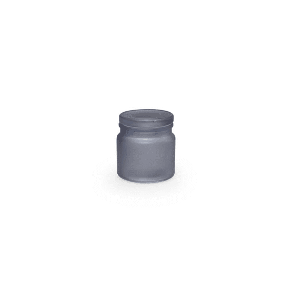 Vanhalst Glazen Potje Met Deksel Satin Silver Blue 6.5x6cm