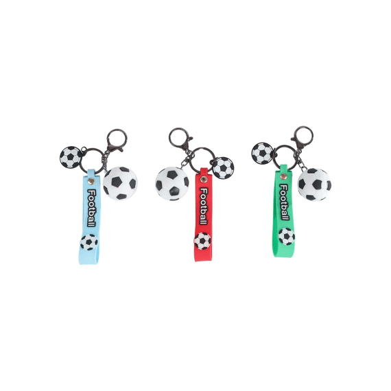 Sleutelhanger Football Met Koord En Clip Assortiment Prijs Per Stuk
