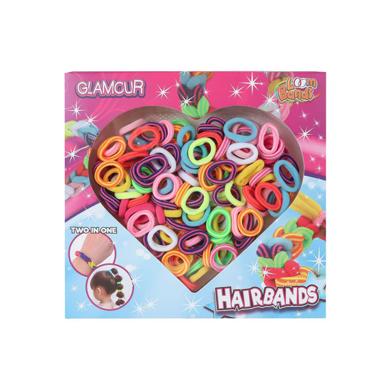 Glamour Loom Haarbandjes 150stuks Assortiment