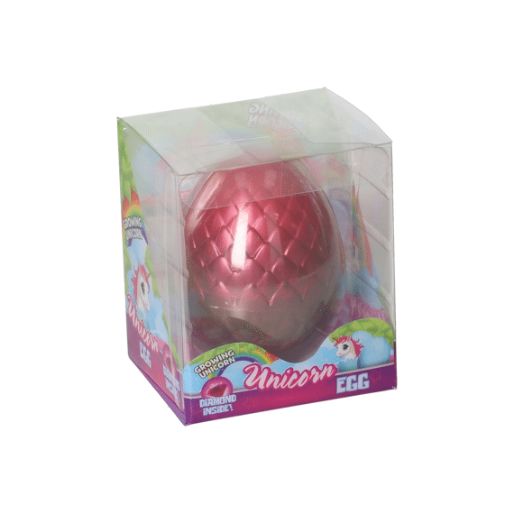 Unicorn Ei Met Groeiende Eenhoorn En Diamant 8cm Assortiment