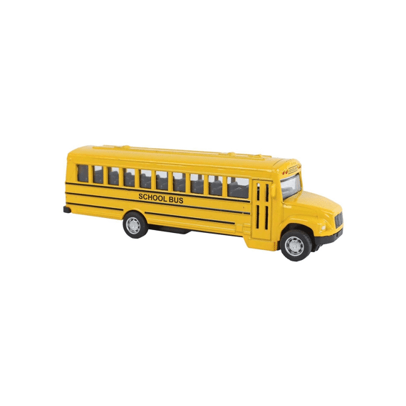 2-play Amerikaanse Schoolbus Die Cast Pull Back 14cm