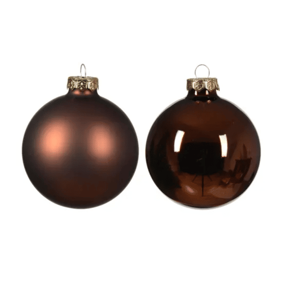 Kerstballen Glas Mix 20st. Maroon