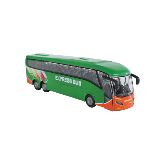 Kids Globe Bus Die Cast Licht En Geluid Pull Back 18,5cm