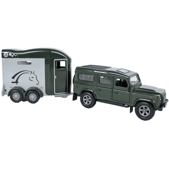 Kids Globe Land Rover Met Cheval Liberte Paardentrailer Die Cast Pull Back 26cm