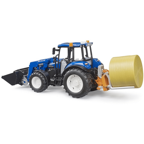 Bruder New Holland T5.120 Met Voorlader En Laadbak