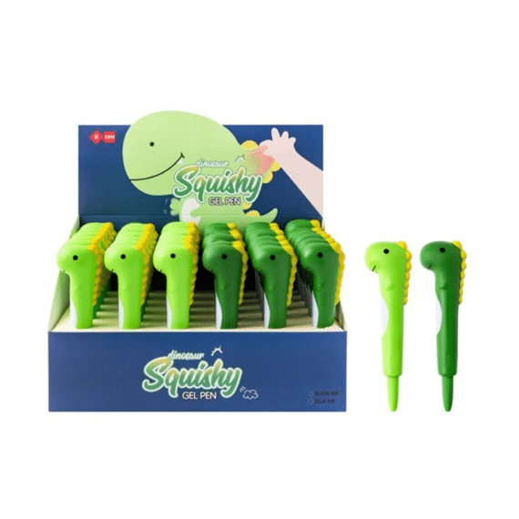 Lazy Stars Squishy Gelpen Dinosaurus  0.5mm Blauwe Inkt