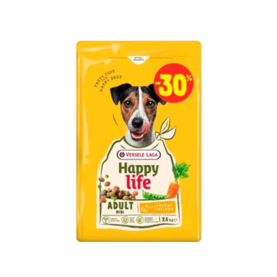 Happy Life Adult Mini Kip 2.5kg waarvan 0.75kg gratis