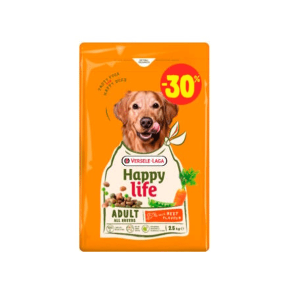 Happy Life Adult Mini Rund 2.5kg waarvan 0.75kg gratis