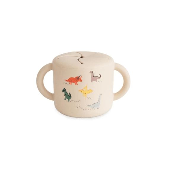 Mushie Snack Cup Silicone Dino
