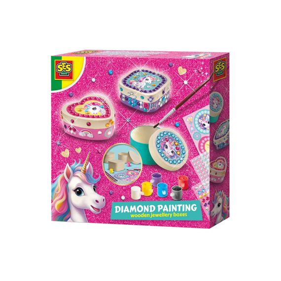 Diamond Painting Sieradendoosje Unicorn