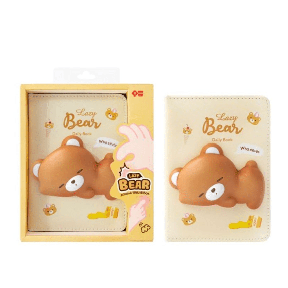 Lazy Stars Notitieboek Met Squishable 3d Figuur Beer