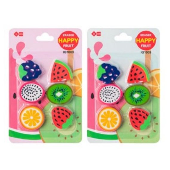 Gommetjes Fruit Op Blisterkaart 6 Stuks