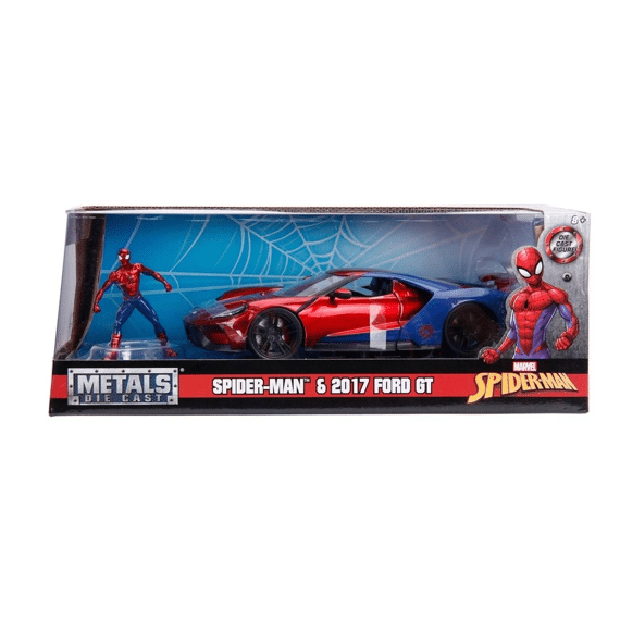 Marvel Spiderman Ford Gt Die Cast Voertuig Met Figuur