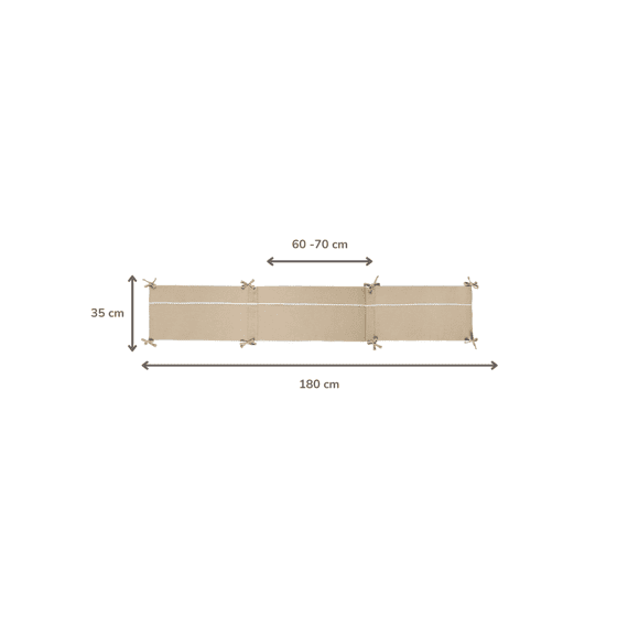 Nattou Fanfan Bedbumper Swaddle Zand