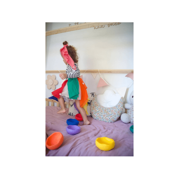 Pit & Play Speeldoek Medium Rainbow 6stuks  48x48cm