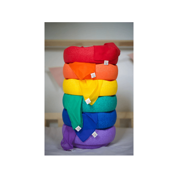 Pit & Play Speeldoek Medium Rainbow 6stuks  48x48cm