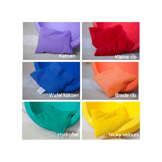 Pit & Play Speeldoek Medium Pastel 6stuks 48x48cm