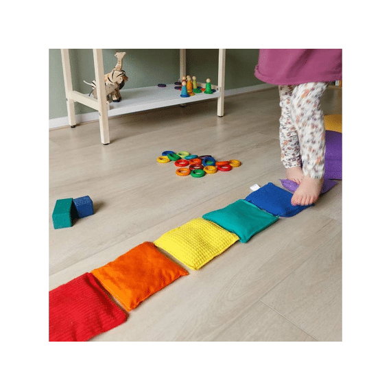 Pit & Play Pittenzakjes Rainbow Green 6stuks