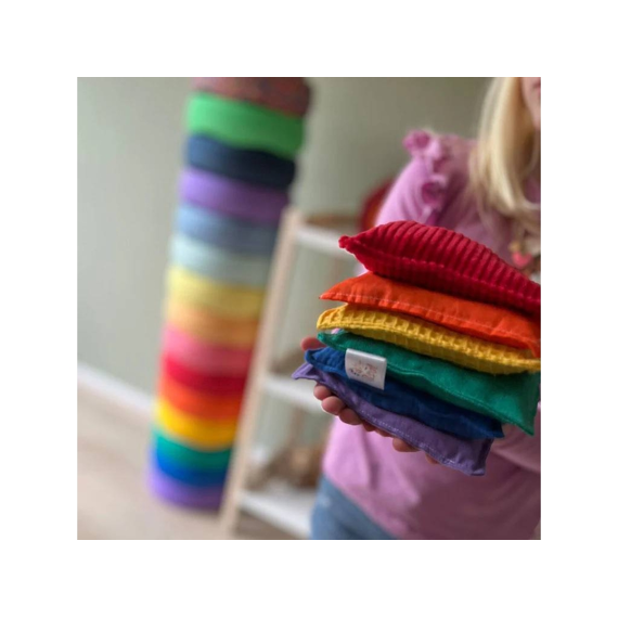 Pit & Play Pittenzakjes Rainbow Green 6stuks