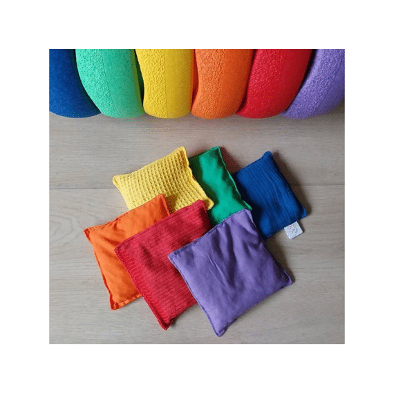 Pit & Play Pittenzakjes Rainbow Green 6stuks