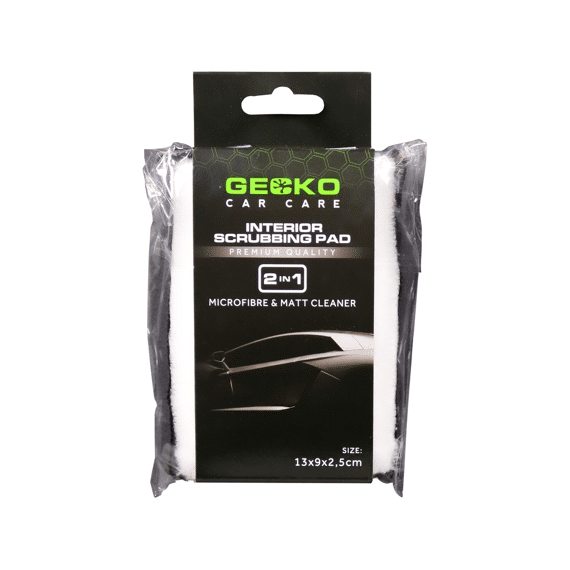 Gecko 2in1 Interieur Schrobspons 13x9x2,5cm