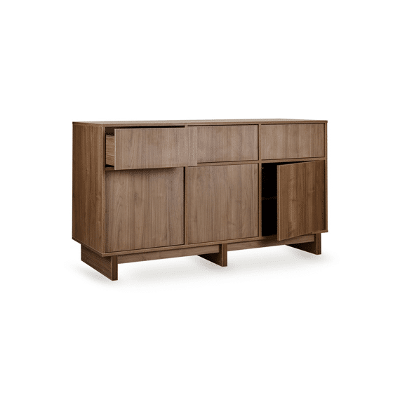 Quax Kyo Commode Xl 3 Deuren, 3 Lades Walnut