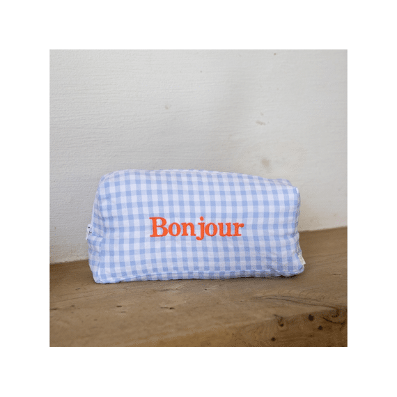 Living Nature Toilettas Bonjour Vichy Blauw